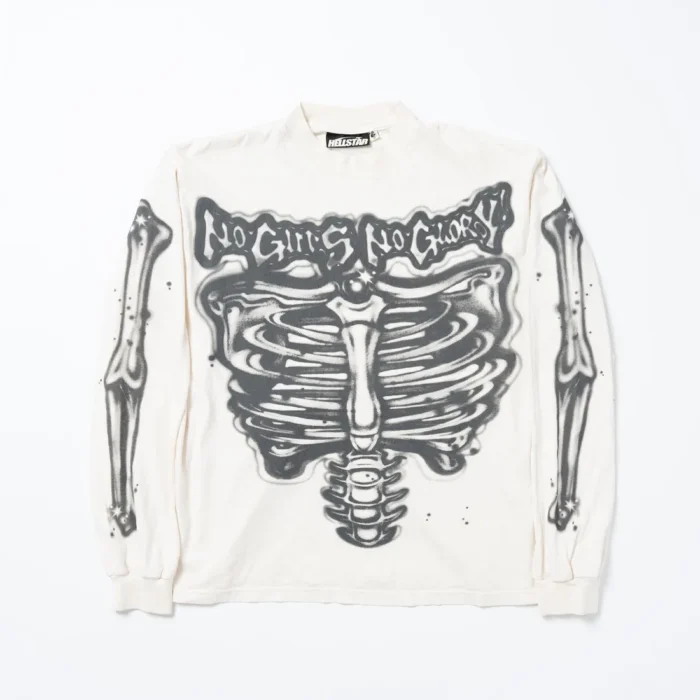 Hellstar Airbrushed Bones Long-sleeved Shirt