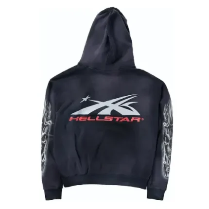 Hellstar Airbrushed Skull Black Hoodies