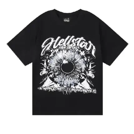 Black Hellstar American Eyeball Basic T-shirt