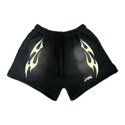 Hellstar Sports Fire Shorts Black