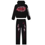 Hellstar Black Sports Future Fire Tracksuit