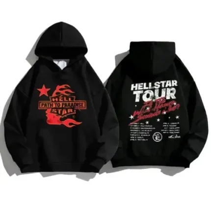 Hellstar Studios Biker Hoodie in Black