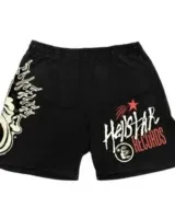 Hellstar Studios Noise Black Classic Shorts