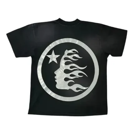 Black and Blue Hellstar Shirt with Logo