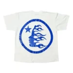 Blue and White Hellstar Gel Sport Logo Shirt