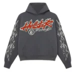 Hellstar Records World Tour Hoodie Grey and Red