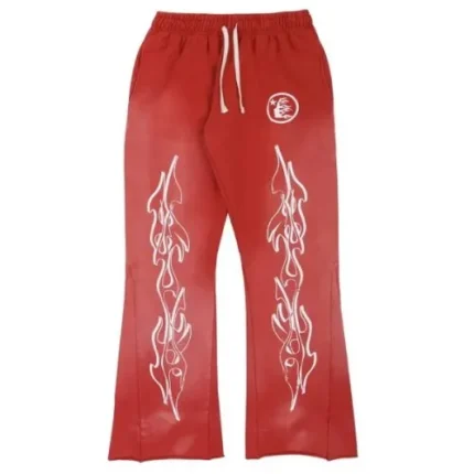Hellstar Stylish Red Sweatpants