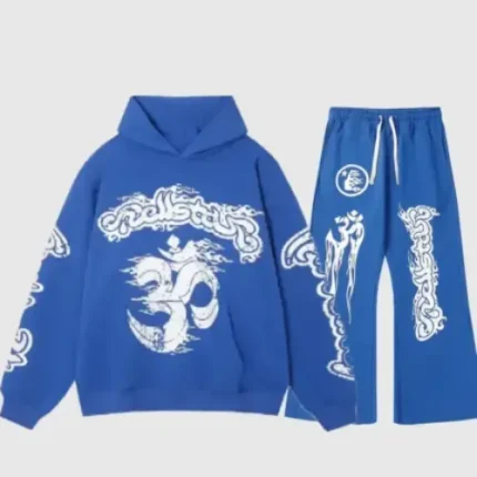 Hellstar Unisex Studios Mentation Tracksuit Blue