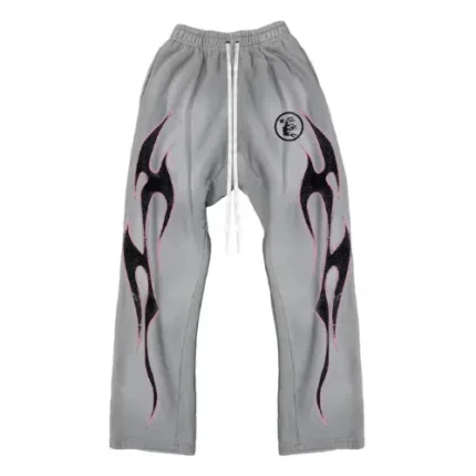Hellstar Records Sport Logo Gel Tracksuit Unisex Grey