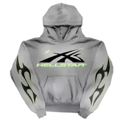 Hellstar Records Sport Logo Gel Tracksuit Unisex Grey